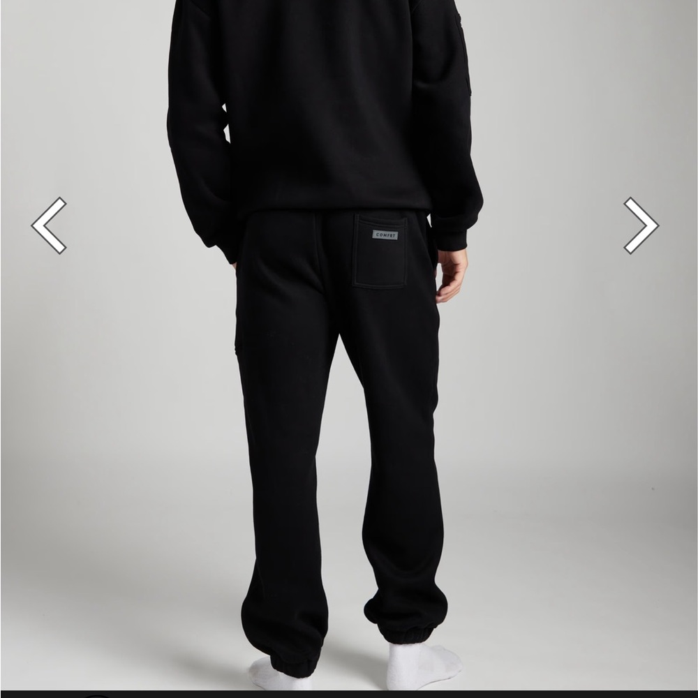 NWT Comfrt Comfort Airplane Mode DND Travel Sweatpants Obsidian Black Joggers M